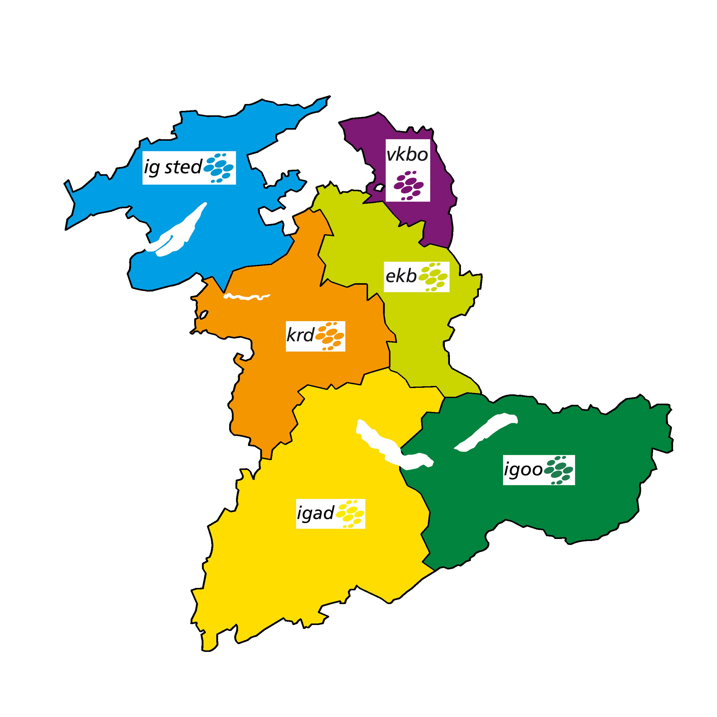Karte Regionalverbände